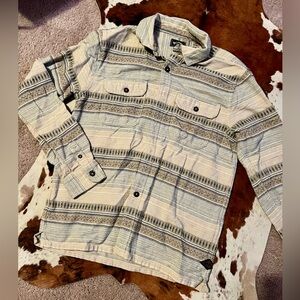 Billabong Button Down Shirt - Cream and Black
